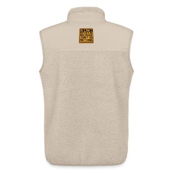 AI Can't Replace Me I Don't Do Anything Humor Joke - Unisex Sherpa Gilet by Stanley/Stella - beige - Back - AI Model Male 178 light (178cm)