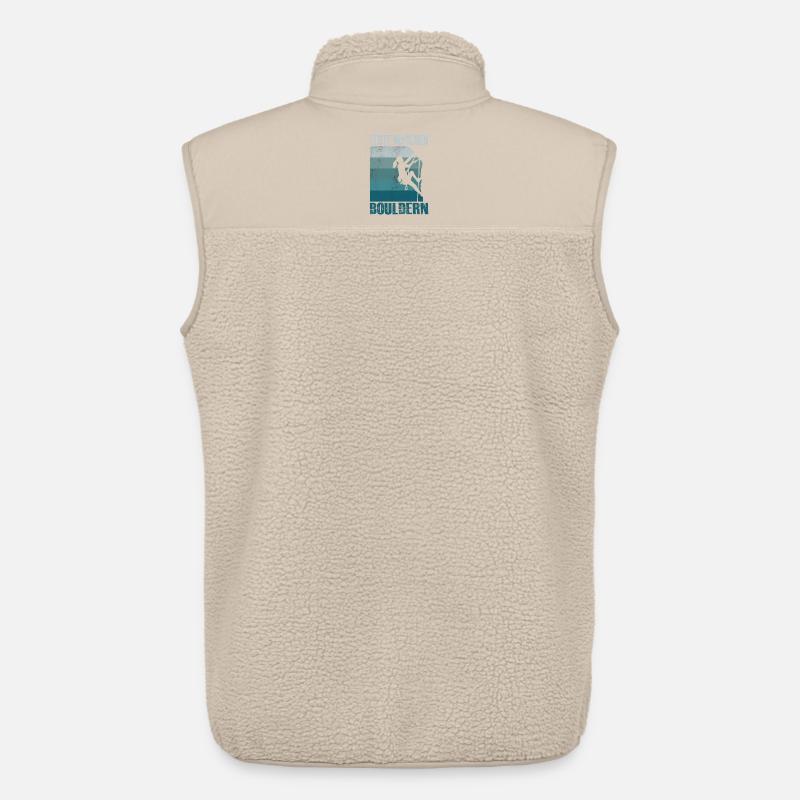 Bouldern Geschenke Klettern Kletterer Boulderer - Unisex Sherpaweste von Stanley/Stella - Beige