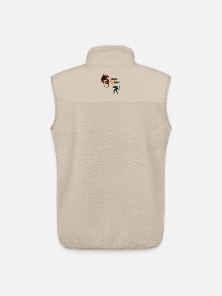 Dragon Fighter - Veste sans manches sherpa unisexe Stanley/Stella - beige