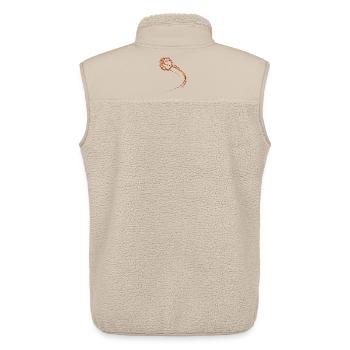 Basketball Basketball Player Gift Idea Baller Bball - Unisex Sherpa Gilet by Stanley/Stella - beige - Back - AI Model Male 178 light (178cm)