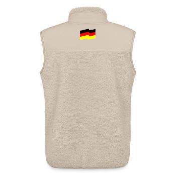 Flagge - Unisex Sherpaweste von Stanley/Stella - Beige - Hinten - AI Model Male 178 light (178cm)