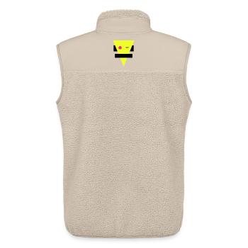 Neon Geometrische Silhouette - Unisex Sherpaweste von Stanley/Stella - Beige - Hinten - AI Model Male 178 light (178cm)