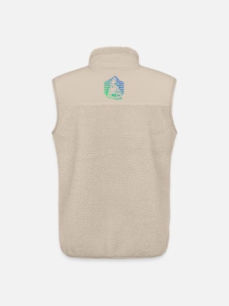 Characterful motocross design - Unisex Sherpa Gilet by Stanley/Stella - beige