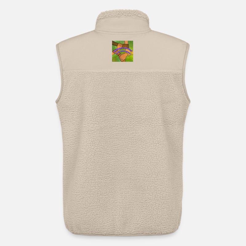 Gemeinsam können wir viel besser sein - Unisex Sherpaweste von Stanley/Stella - Beige