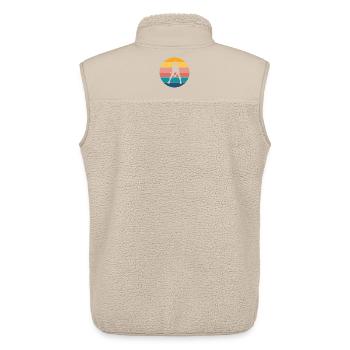Tennis - Unisex Sherpa Gilet by Stanley/Stella - beige - Back - AI Model Male 178 light (178cm)