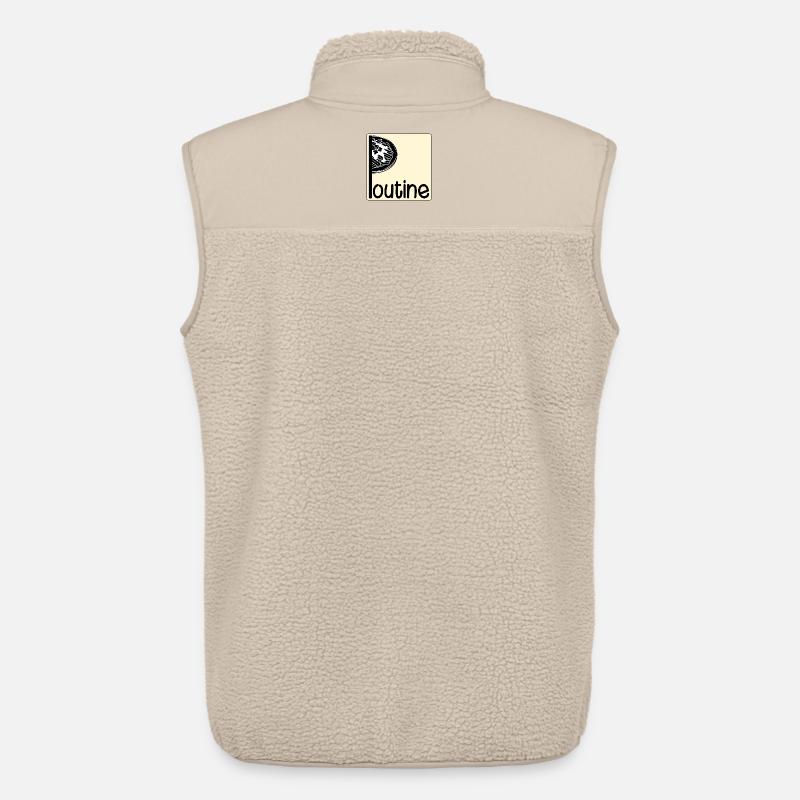 Poutine canadienne - Veste sans manches sherpa unisexe Stanley/Stella - beige