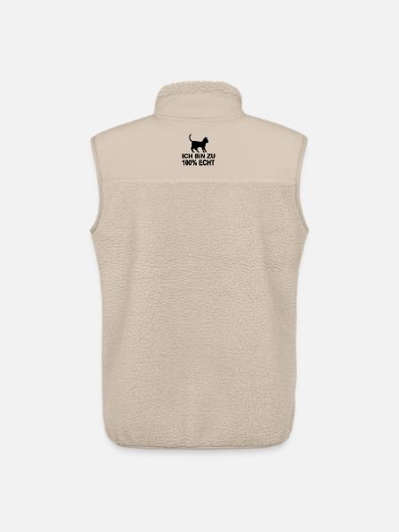 Chat - Veste sans manches sherpa unisexe Stanley/Stella - beige