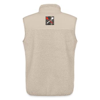 Game On. For all darts fans on the hunt for 180s - Unisex Sherpa Gilet by Stanley/Stella - beige - Back - AI Model Male 178 light (178cm)