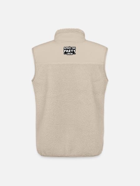 Apres Ski Party Crew - Unisex Sherpaweste von Stanley/Stella - Beige