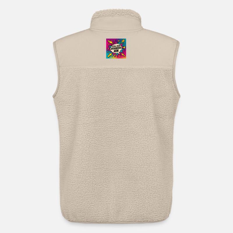 Stell Dich Woanders Hin Popart - Unisex Sherpaweste von Stanley/Stella - Beige