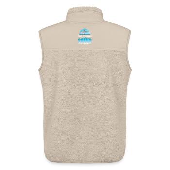 Pêcheurs Pêcheurs Pêcheurs Pêcheurs Pêcheurs Sportifs - Veste sans manches sherpa unisexe Stanley/Stella - beige - Dos - AI Model Male 178 light (178cm)