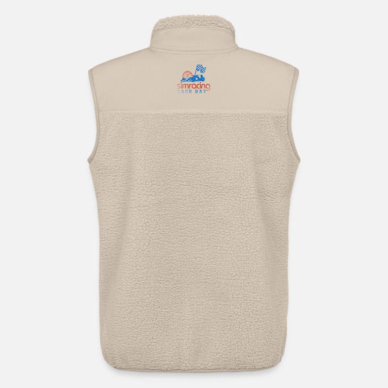 Journée de course de simulation - Veste sans manches sherpa unisexe Stanley/Stella - beige