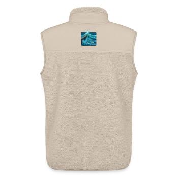 Breakwater - Unisex Sherpa Gilet by Stanley/Stella - beige - Back - AI Model Male 178 light (178cm)