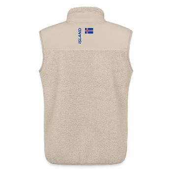 Siglufjördur - Unisex Sherpa Gilet by Stanley/Stella - beige - Back - AI Model Male 178 light (178cm)