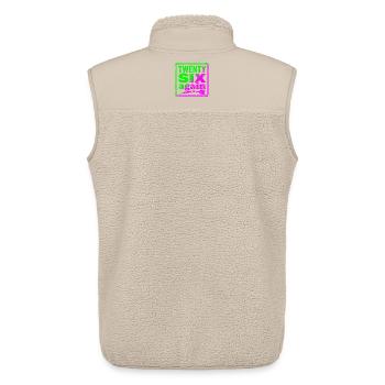 Darts shirt or cup 26 points miss - Unisex Sherpa Gilet by Stanley/Stella - beige - Back - AI Model Male 178 light (178cm)