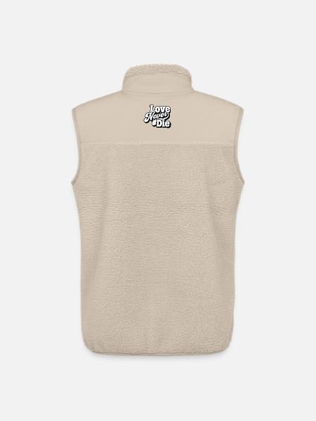 Love Never Die – Timeless Love Message - Unisex Sherpa Gilet by Stanley/Stella - beige