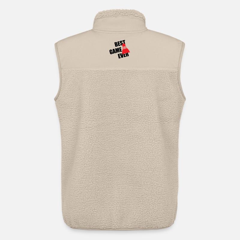 Badminton Best Game Ever - Veste sans manches sherpa unisexe Stanley/Stella - beige