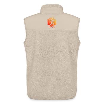 Iconisches Running Motiv - Unisex Sherpaweste von Stanley/Stella - Beige - Hinten - AI Model Male 178 light (178cm)