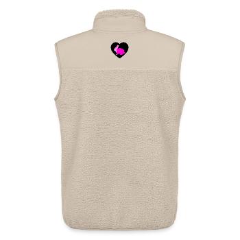Rabbit - Unisex Sherpa Gilet by Stanley/Stella - beige - Back - AI Model Male 178 light (178cm)