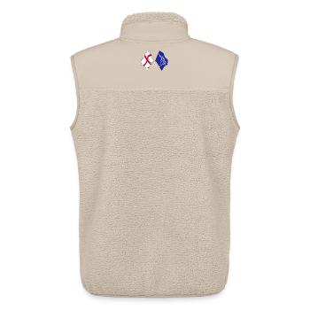 Tyne and Wear & Angleterre traversée - Veste sans manches sherpa unisexe Stanley/Stella - beige - Dos - AI Model Male 178 light (178cm)