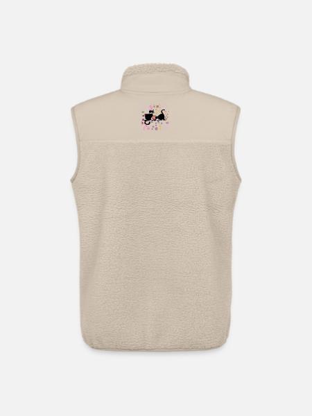 Cats - Unisex Sherpa Gilet by Stanley/Stella - beige