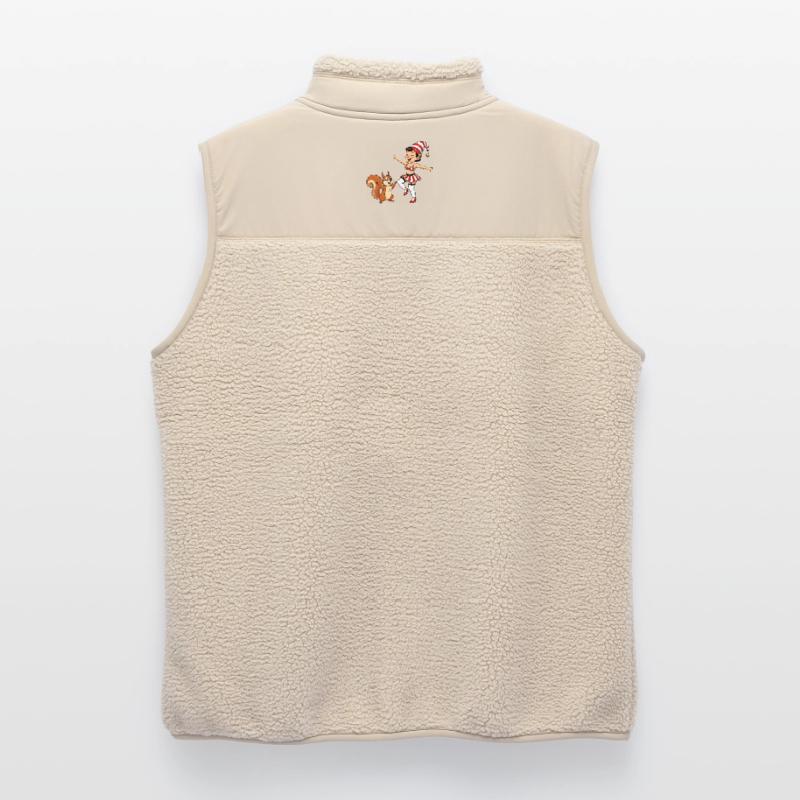 Leprechaun-Mädchen mit Eichhörnchen Unisex Sherpaweste von Stanley/Stella