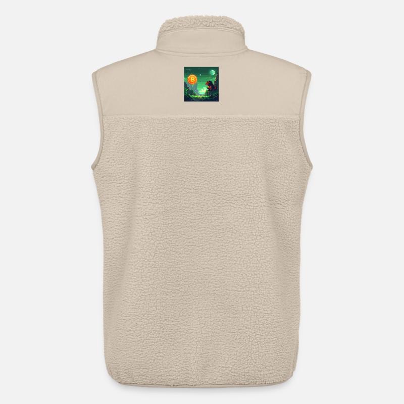 Odyssée Bitcoin dans l’espace - Veste sans manches sherpa unisexe Stanley/Stella - beige