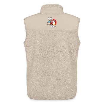 I'm 5 Year Old Fire Truck Fun - Unisex Sherpa Gilet by Stanley/Stella - beige - Back - AI Model Male 178 light (178cm)