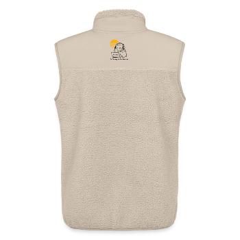 Hamster - This Meeting could have been a Nap - Unisex Sherpaweste von Stanley/Stella - Beige - Hinten - AI Model Male 178 light (178cm)