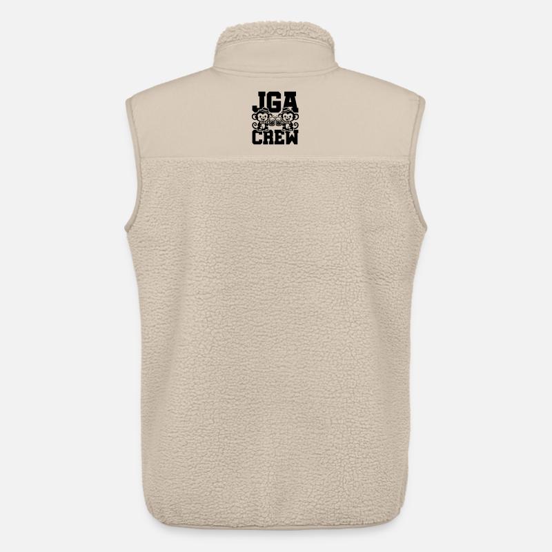 Jga Crew Junggesellenabschied Affe - Unisex Sherpaweste von Stanley/Stella - Beige