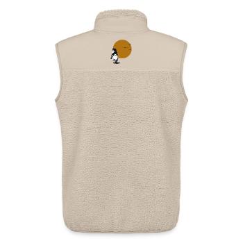 windsurfer_sonne_ohne - Unisex Sherpaweste von Stanley/Stella - Beige - Hinten - AI Model Male 178 light (178cm)