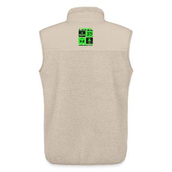 Birthday Gift Level Unlocked 35 Years - Unisex Sherpa Gilet by Stanley/Stella - beige - Back - AI Model Male 178 light (178cm)