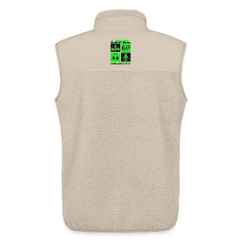 60. Geburtstag Gamer Zocker Level 60 Unlocked - Unisex Sherpaweste von Stanley/Stella - Beige - Hinten - AI Model Male 178 light (178cm)