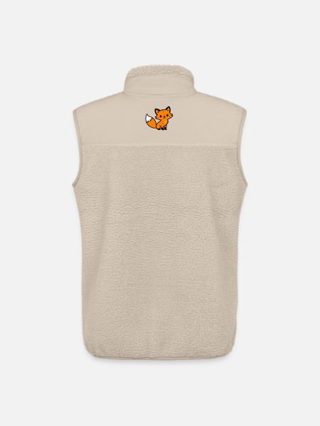Fuchs Niedlich Comic - Unisex Sherpaweste von Stanley/Stella - Beige