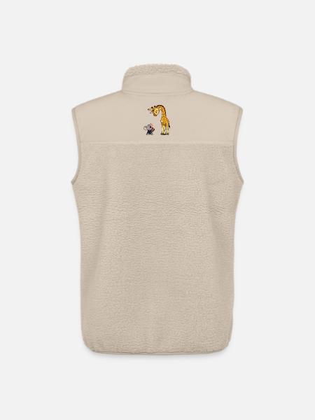 Love Giraffe and Koala T-shirt - Unisex Sherpa Gilet by Stanley/Stella - beige