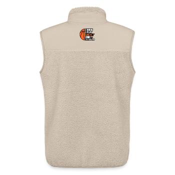 I Know I Play Like a Girl Basketball Quote - Unisex Sherpa Gilet by Stanley/Stella - beige - Back - AI Model Male 178 light (178cm)