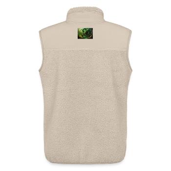 Héraclès combat l’Hydre de Lerne - Veste sans manches sherpa unisexe Stanley/Stella - beige - Dos - AI Model Male 178 light (178cm)