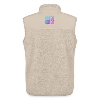 ABI 2026 Vintage Neon Limited Edition - Unisex Sherpa Gilet by Stanley/Stella - beige - Back - AI Model Male 178 light (178cm)