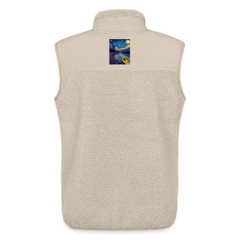 Kayak_3 - Unisex Sherpaweste von Stanley/Stella - Beige - Hinten - AI Model Male 178 light (178cm)
