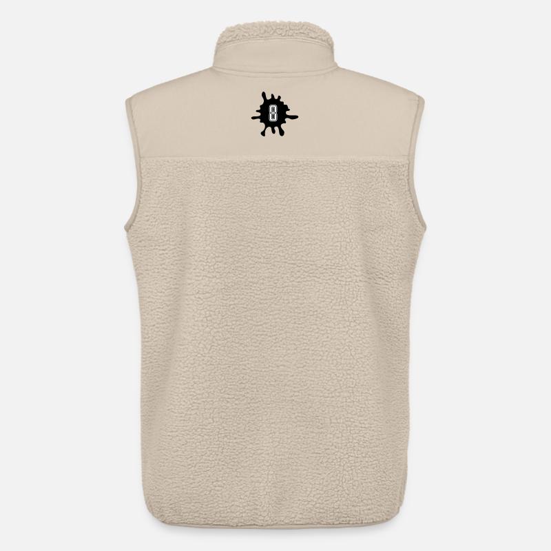 Blobs 8 Number - Unisex Sherpa Gilet by Stanley/Stella - beige