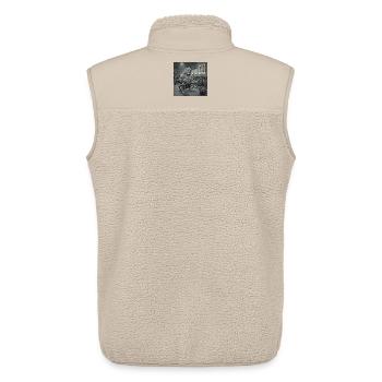 Pitbull-Gym - Unisex Sherpaweste von Stanley/Stella - Beige - Hinten - AI Model Male 178 light (178cm)