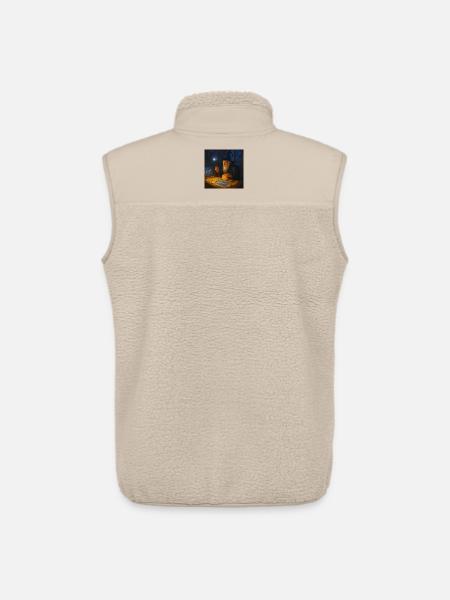 Crypto Wizard of Market Charts Wandalu Vuhs - Unisex Sherpa Gilet by Stanley/Stella - beige