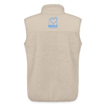 Bachelor Mailo - Veste sans manches sherpa unisexe Stanley/Stella - beige - Dos - AI Model Male 178 light (178cm)