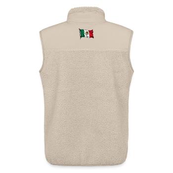 Mexico Flag - Unisex Sherpa Gilet by Stanley/Stella - beige - Back - AI Model Male 178 light (178cm)