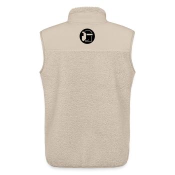 Welding helmet, welder, welding specialist - Unisex Sherpa Gilet by Stanley/Stella - beige - Back - AI Model Male 178 light (178cm)