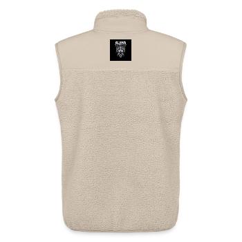 Alpha Gamer Jaguar - Unisex Sherpa Gilet by Stanley/Stella - beige - Back - AI Model Male 178 light (178cm)