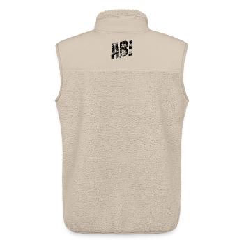 Abi 2026 - Abitur - Don - Veste sans manches sherpa unisexe Stanley/Stella - beige - Dos - AI Model Male 178 light (178cm)