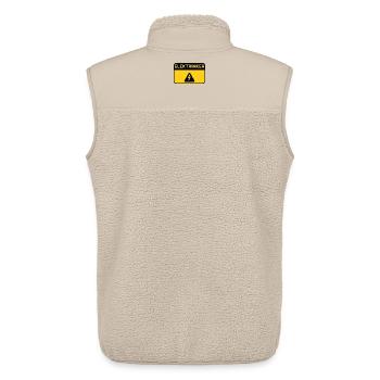 Elektrinker – Lustiges Wortspiel Elektriker Bier - Unisex Sherpaweste von Stanley/Stella - Beige - Hinten - AI Model Male 178 light (178cm)