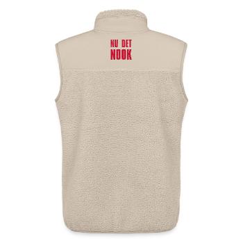 MAINTENANT le Nook Anti USA - Veste sans manches sherpa unisexe Stanley/Stella - beige - Dos - AI Model Male 178 light (178cm)
