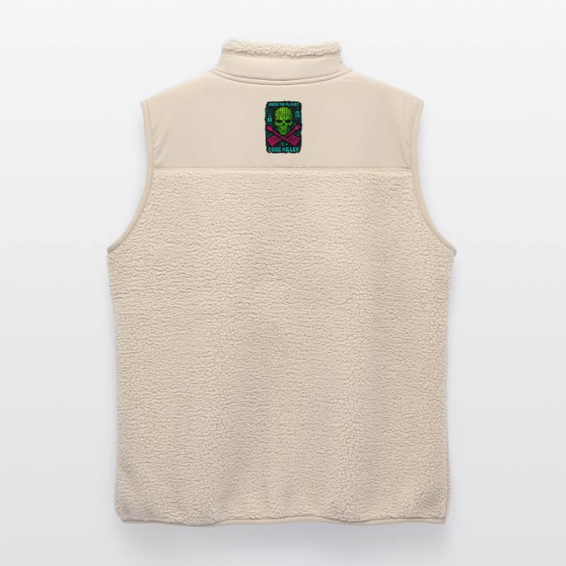 Hack the Planet Code Killer - Cyber Security Unisex Sherpa Gilet by Stanley/Stella